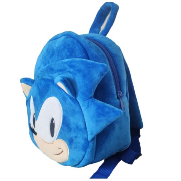 NEW Plush Mini backpack Sonic for kids, toddlers. - Picture 2 of 3